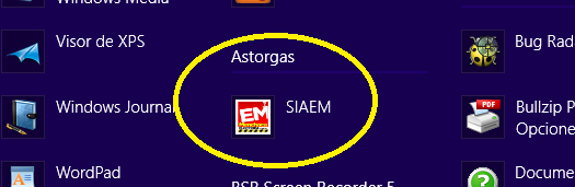 Acceso de Inicio