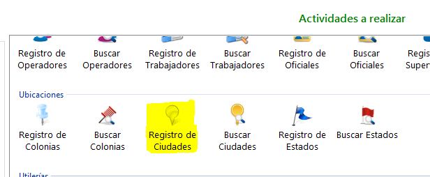 Agregar Ciudades