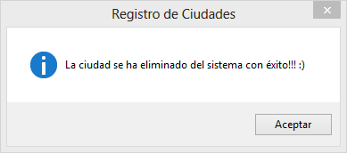 Baja de la Ciudad Correcta