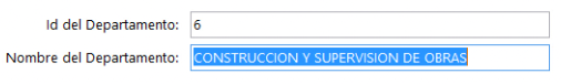 Consulta de Departamentos