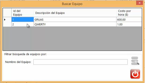 Buscar Equipos