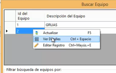 Equipos detalles