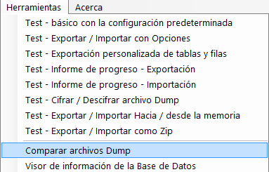 Comparar dump