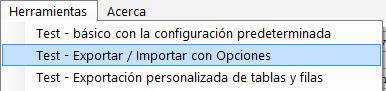test ei opciones