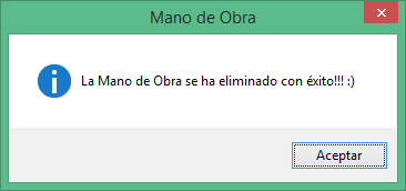 Baja de la Mano de Obra Correcta