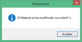 Actualizacion de Materiales
