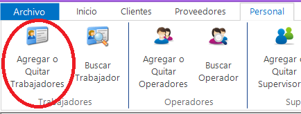 Agregar Trabajadores