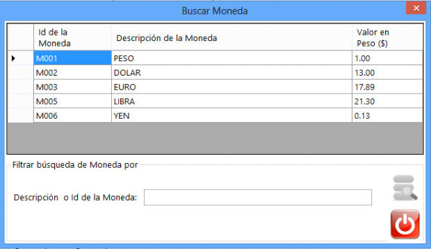 Buscar Monedas