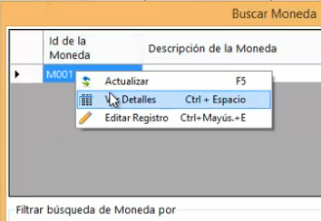 Monedas detalles