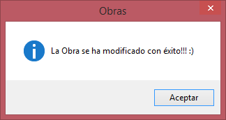 Actualizacion de Obras