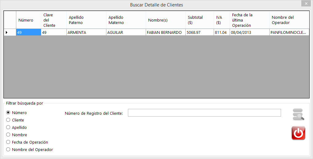 Buscar Clientes