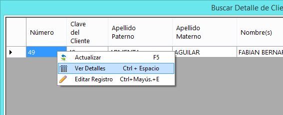 Clientes detalles