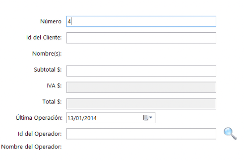 Registro del Detalle Contable de los Clientes