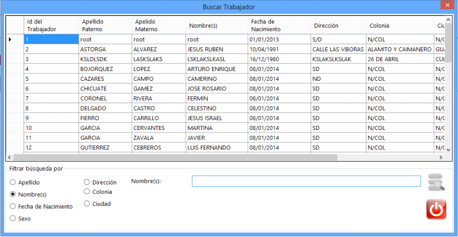 Buscar Trabajadores